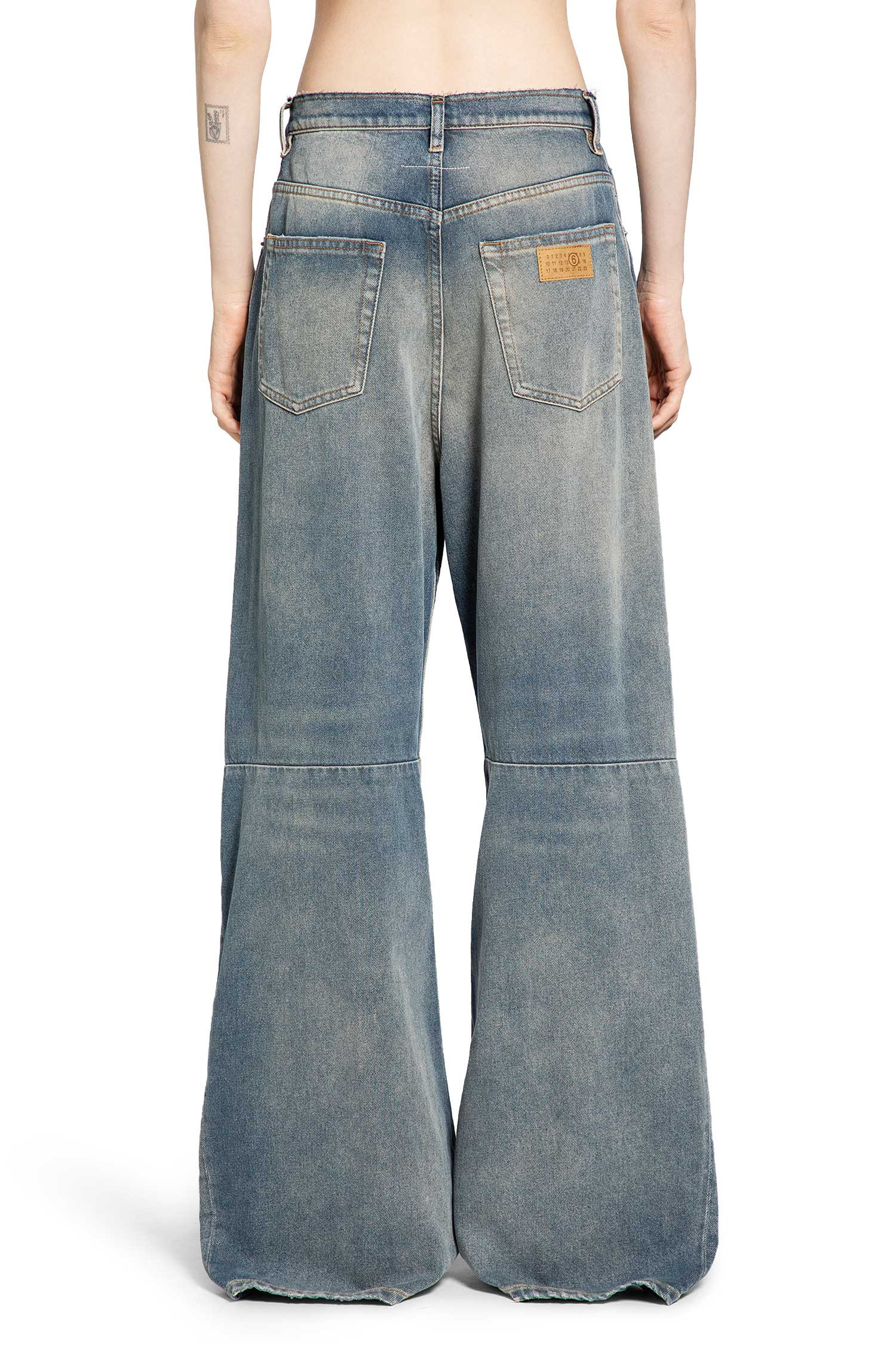 Mm6 Maison Margiela Woman Blue Jeans - 3
