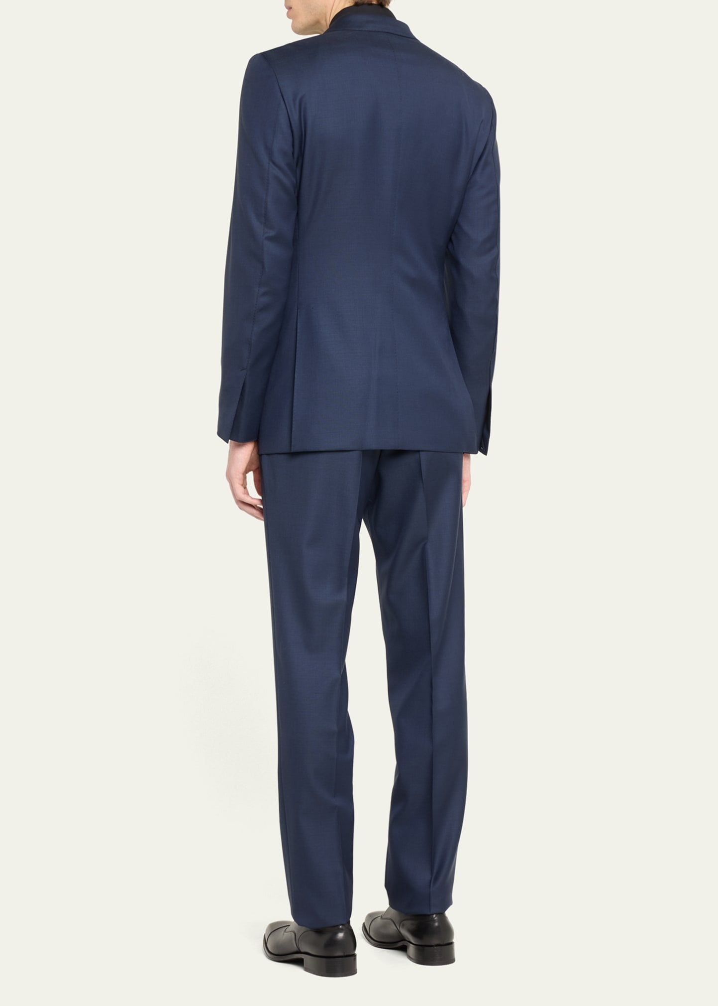 Men's Modern Fit Sharkskin Suit - 3