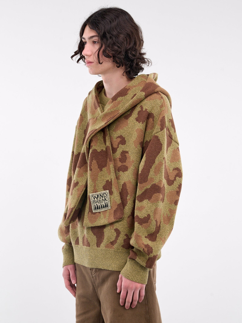 Kapital Camouflage Knit Hooded Sweater outlook