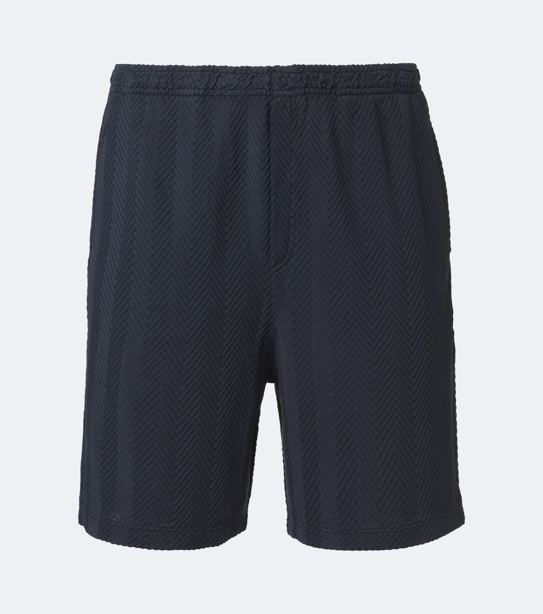 Zigzag cotton-blend Bermuda shorts - 1