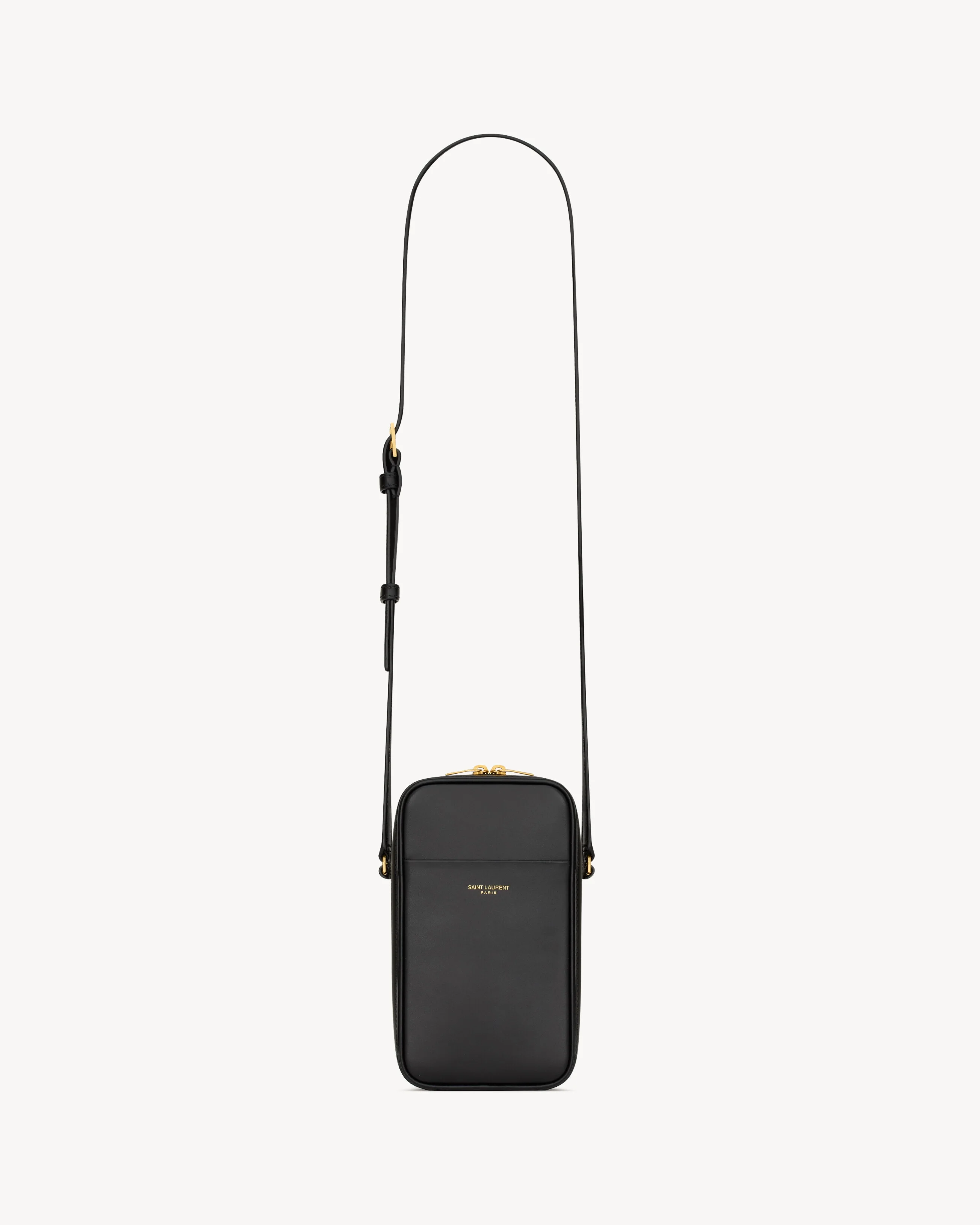 SAINT LAURENT PARIS NANO CASE IN SMOOTH LEATHER - 1