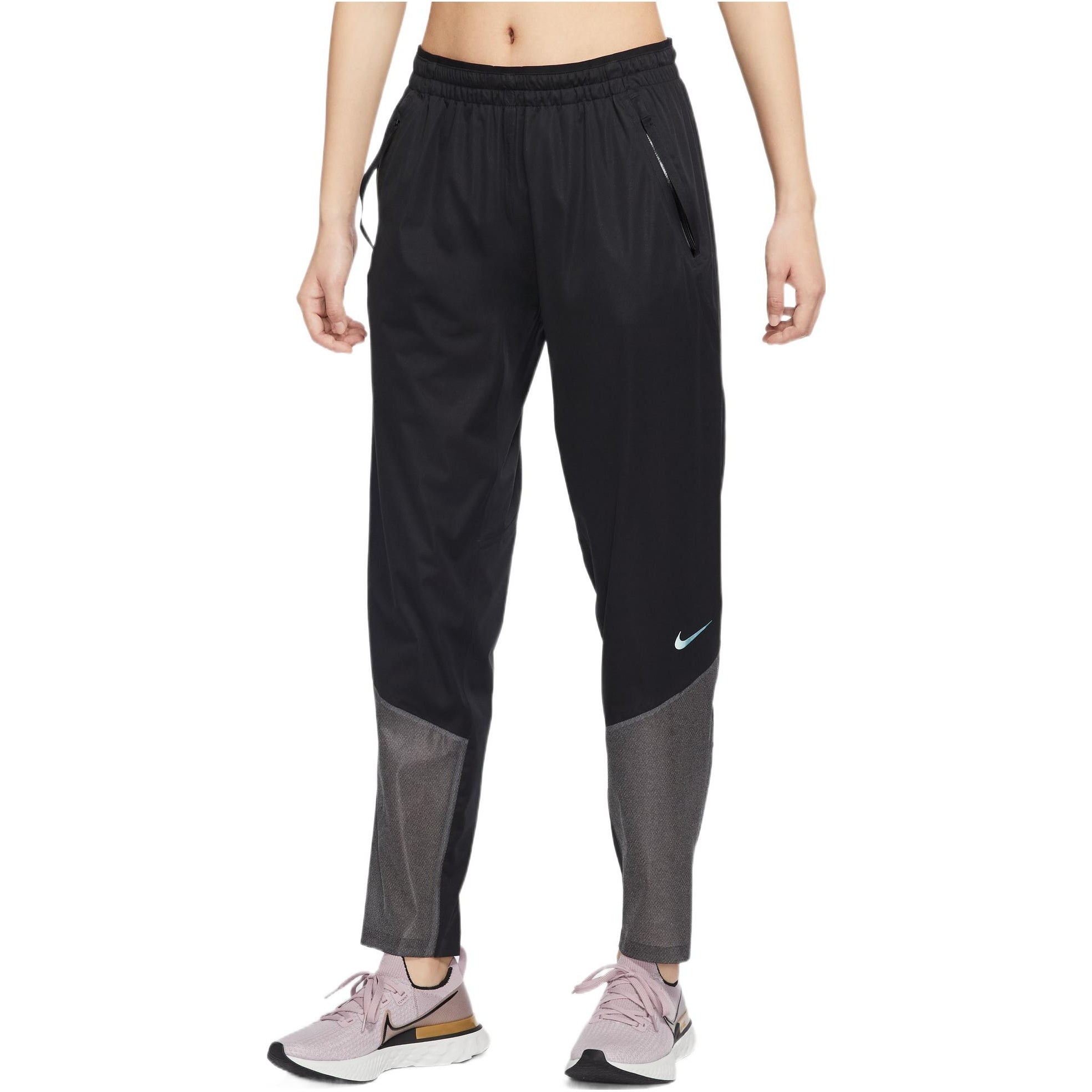 (WMNS) Nike Colorblock Lacing Waterproof Breathable Storage Simple Sports Pants/Trousers/Joggers DD6 - 5