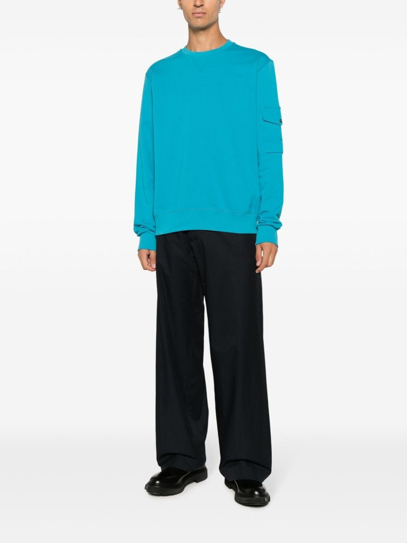 Herno crew-neck cotton sweatshirt outlook