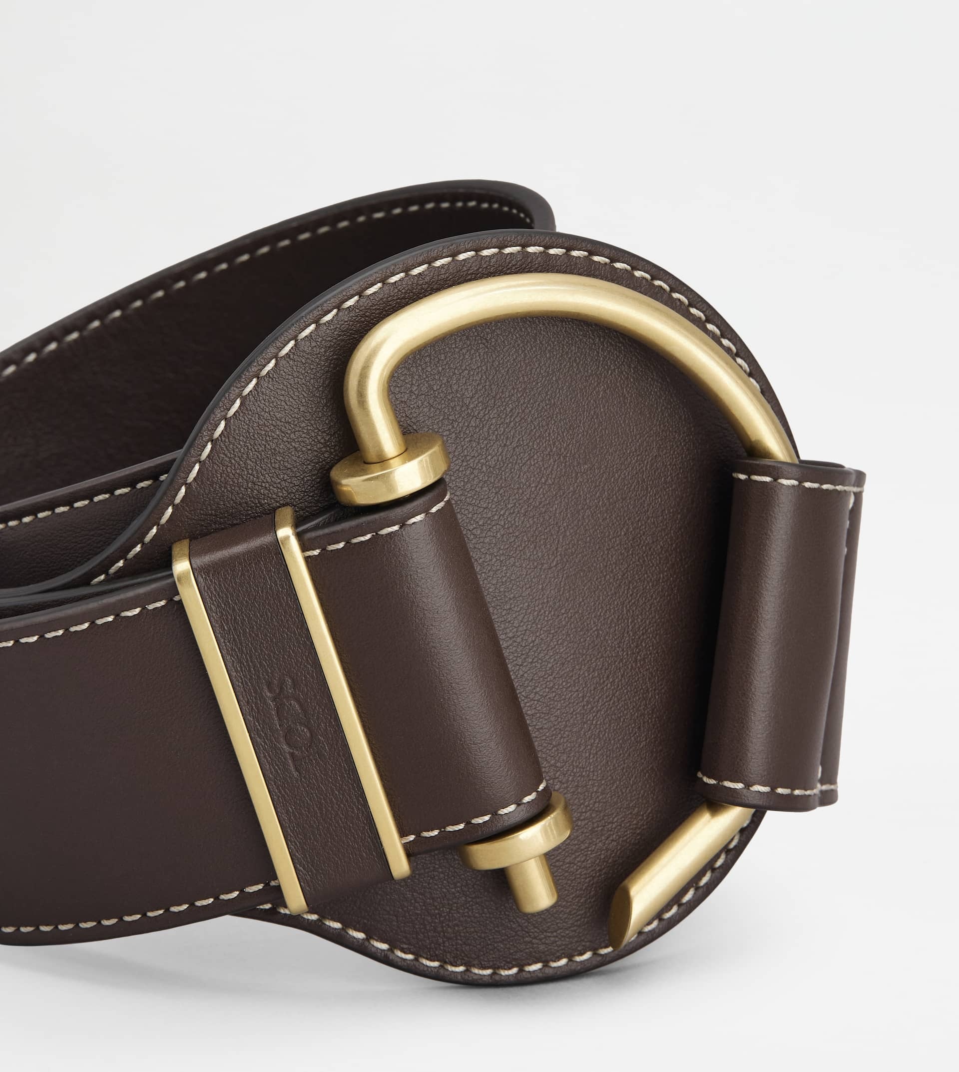 TOD'S BELT IN LEATHER - BROWN - 3