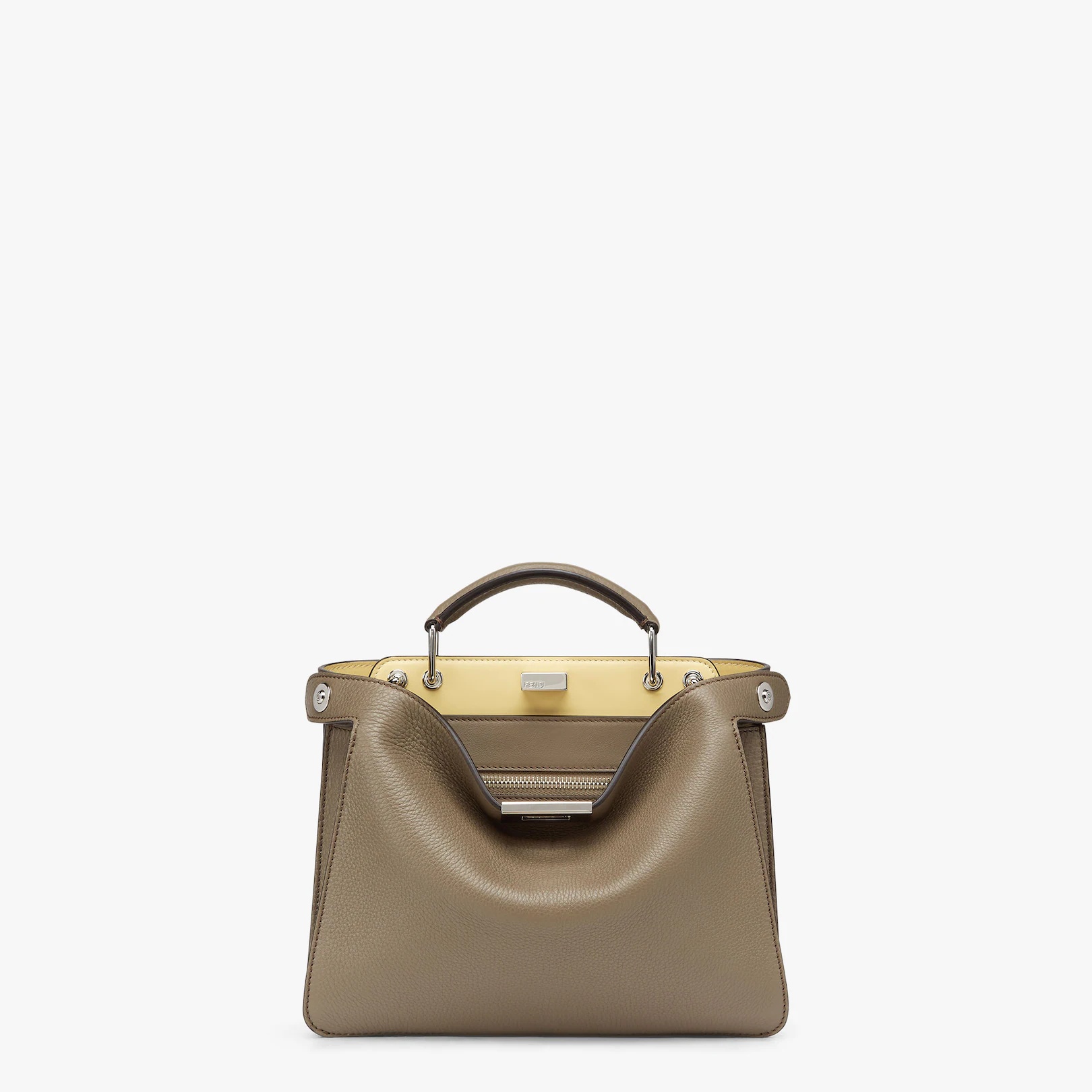 Gray leather bag - 1