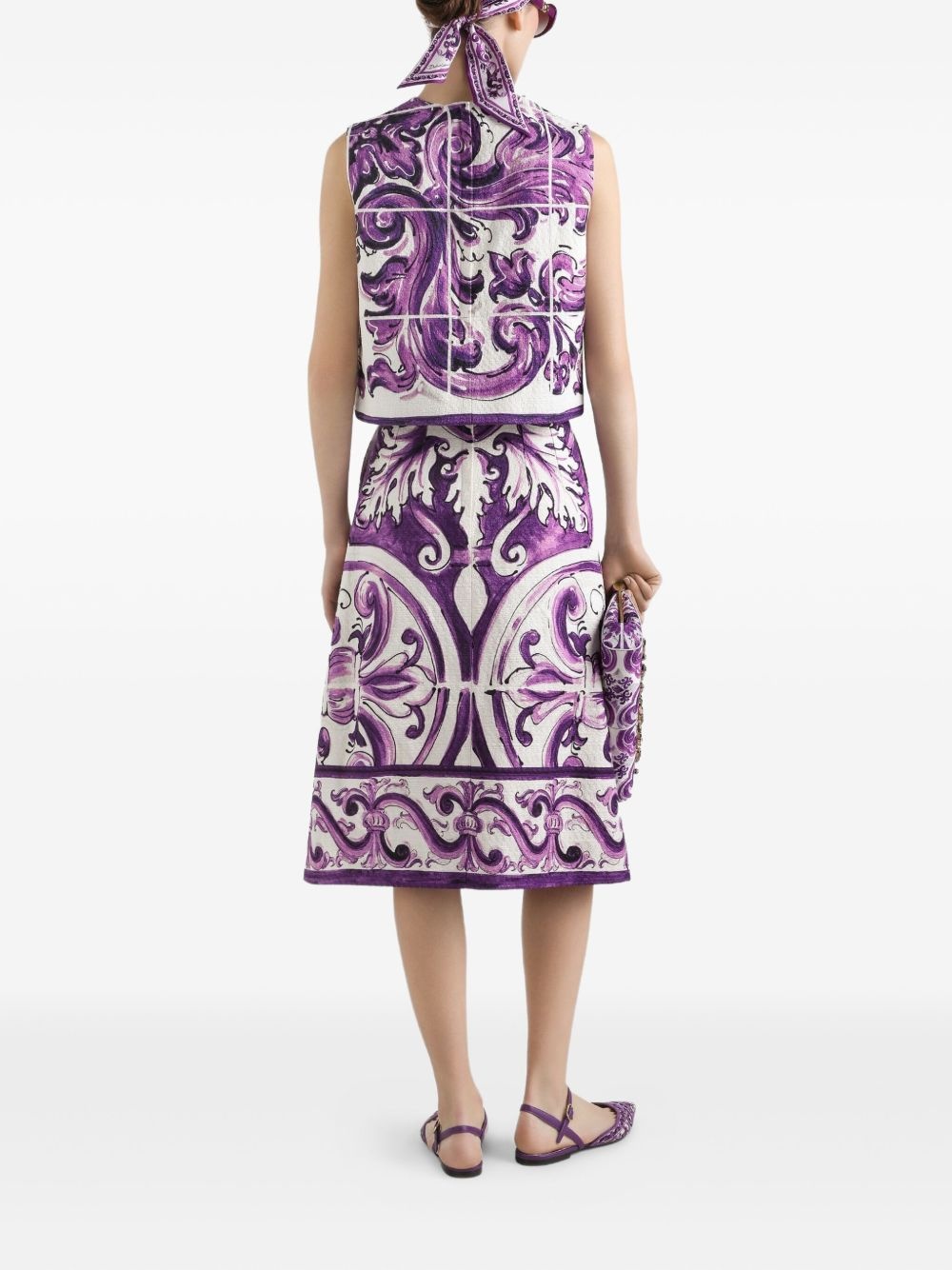 Majolica-print top - 3