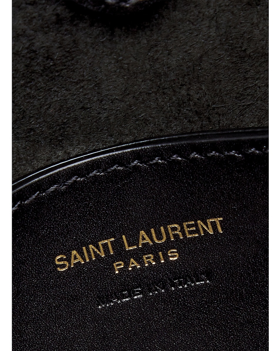 SAINT LAURENT PARIS｜ (757146 FACKH 1000) Le Loafer chunky penny slippers in glazed leather | Saint