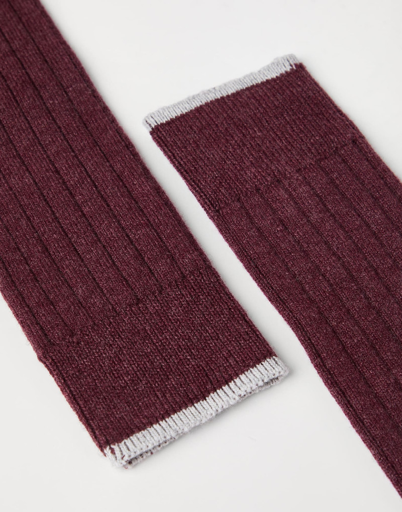 Brunello Cucinelli Cashmere rib knit socks outlook