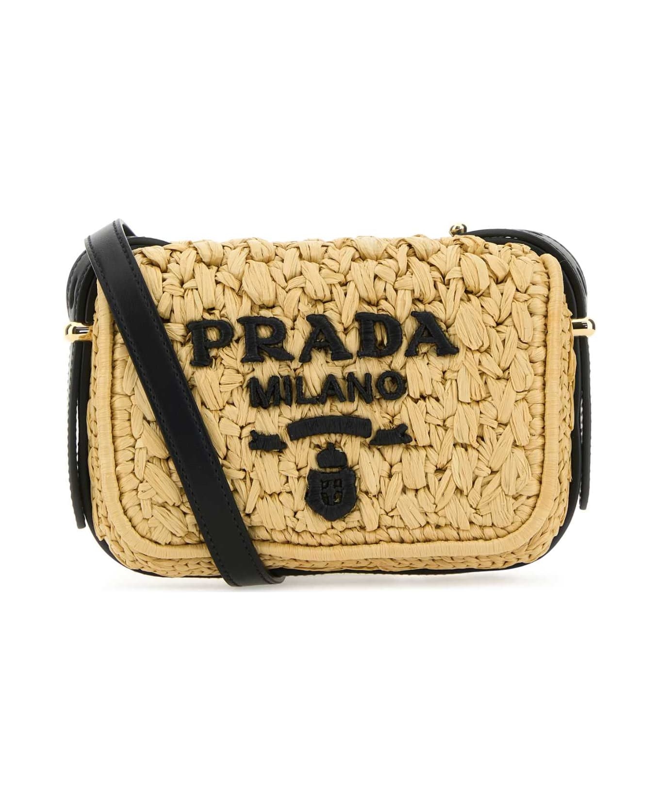 Raffia Crossbody Bag - 1