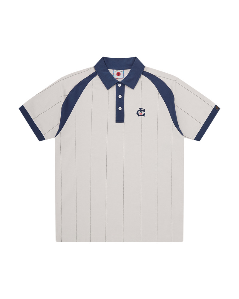 RAGLAN PINSTRIPE POLO SHIRT 1