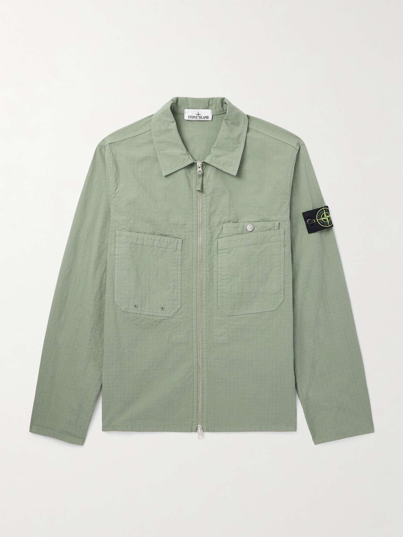 Logo-Appliquéd Cotton-Blend Ripstop Overshirt - 1