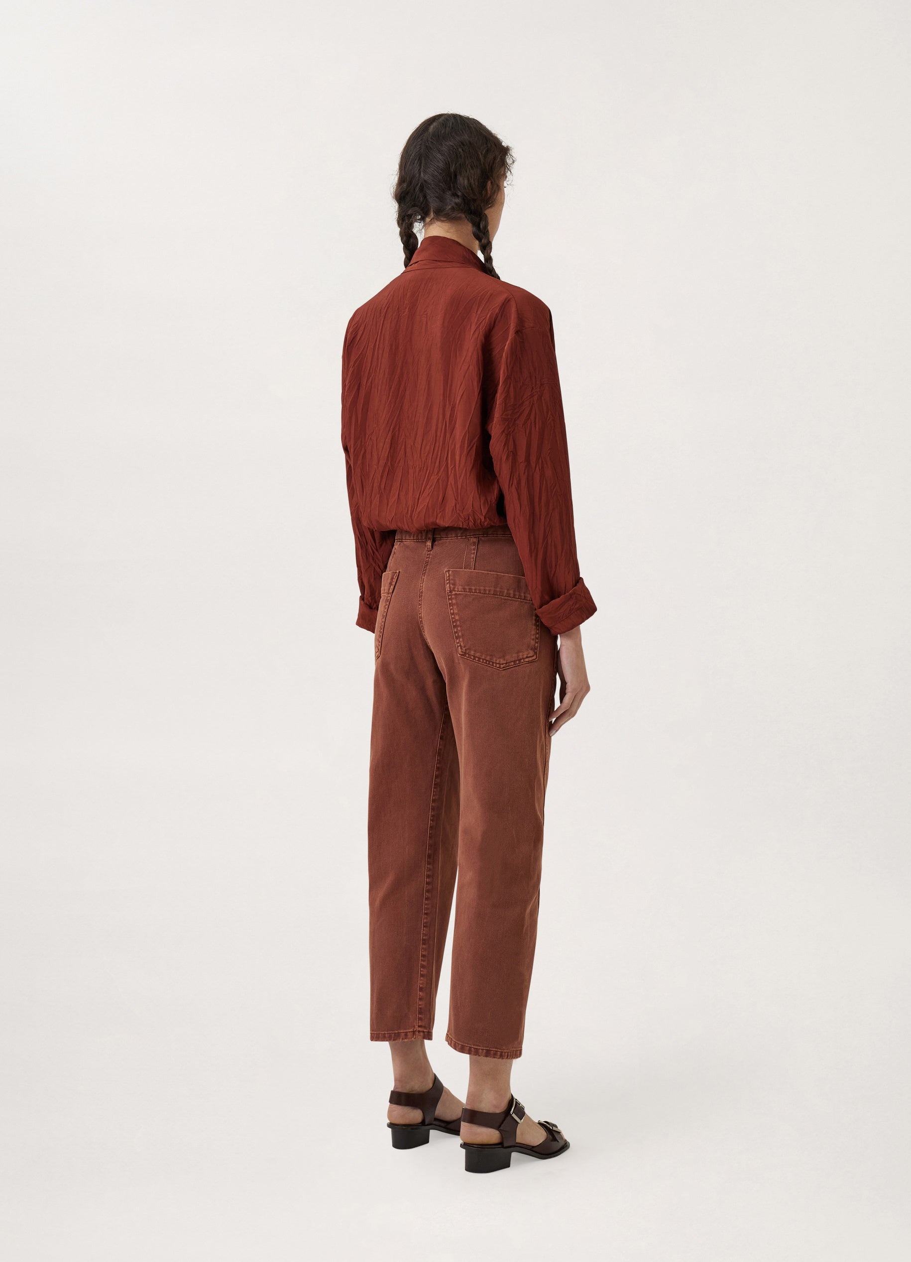 DENIM TWISTED PANTS
GARMENT DYED DENIM - 5