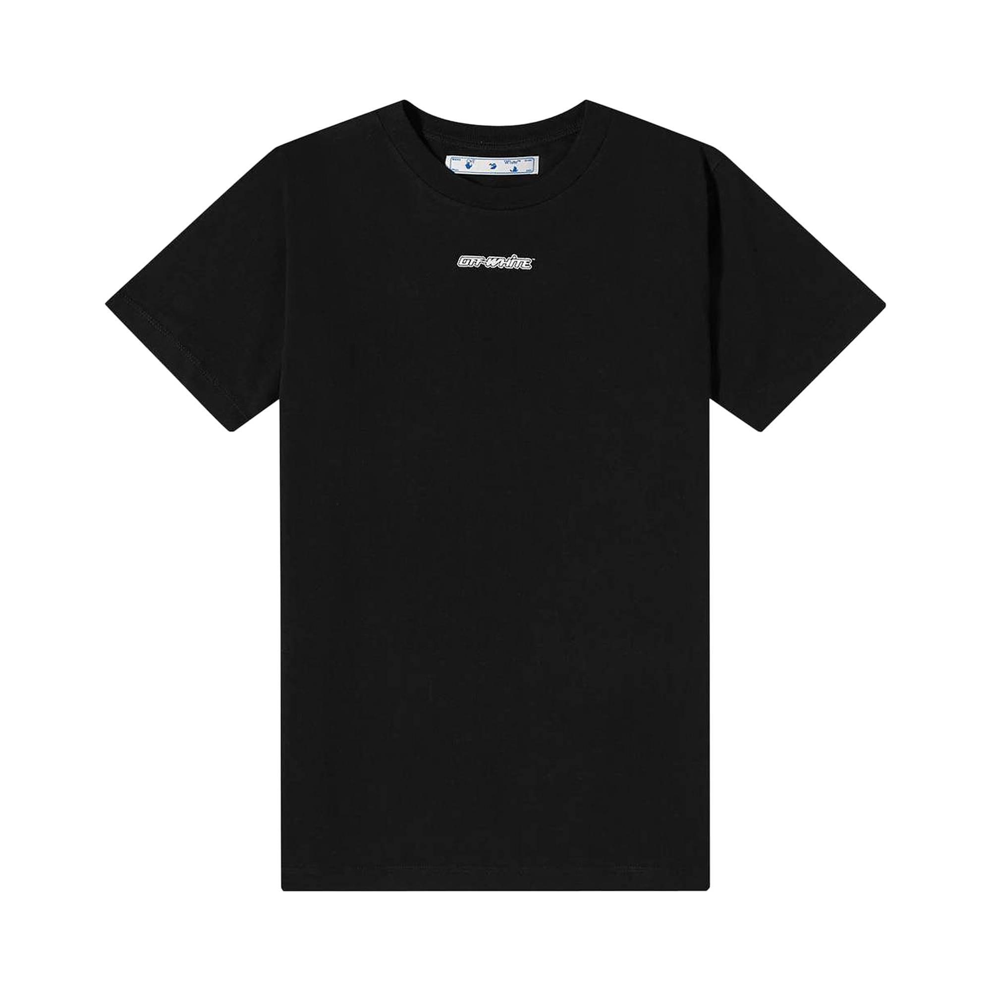 Off-White Marker Short-Sleeve Slim Tee 'Black/Blue' - 1