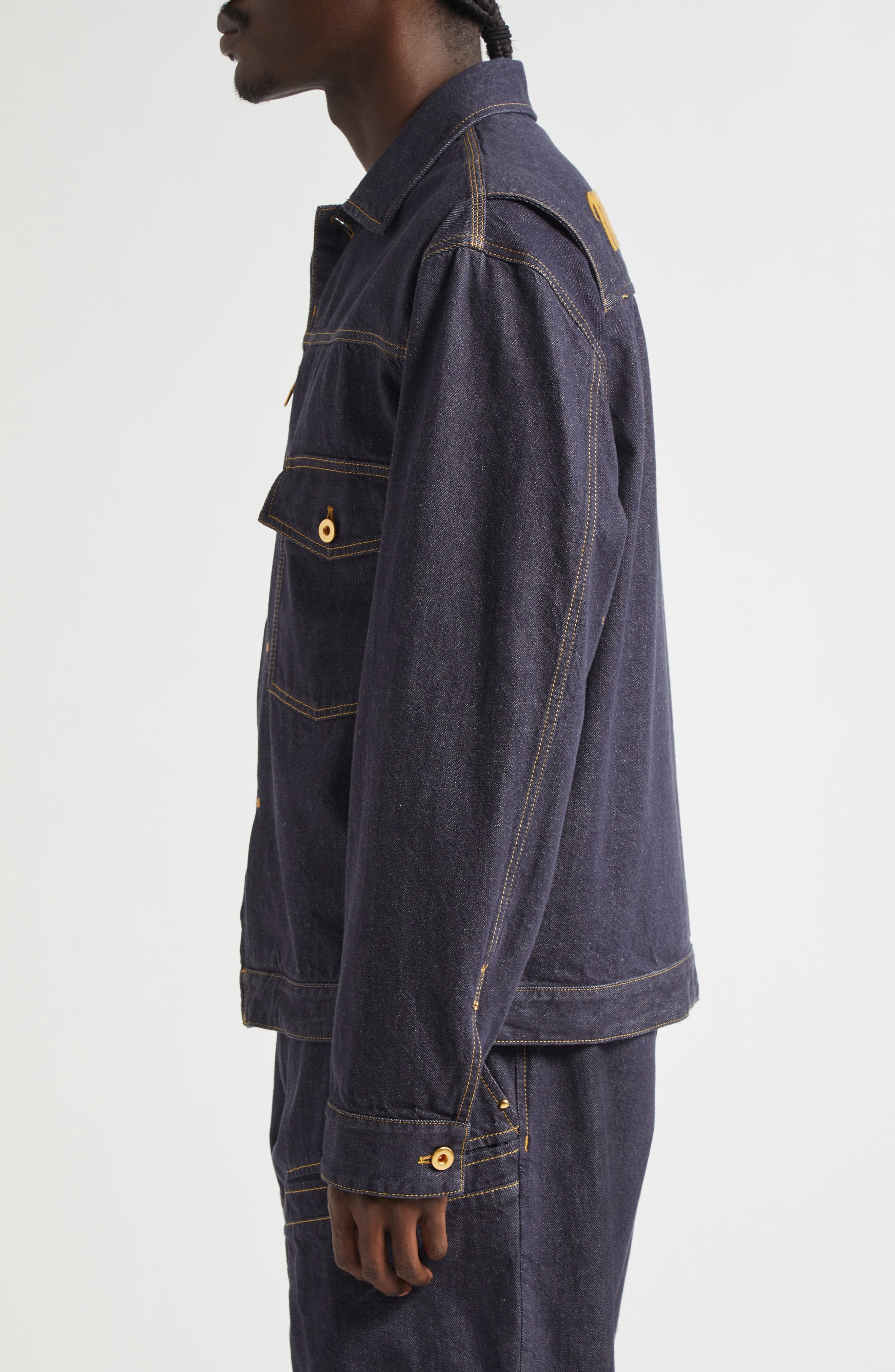 Moncler Genius x Mercedes-Benz By Nigo Nepit Denim Jacket in 77A - 4