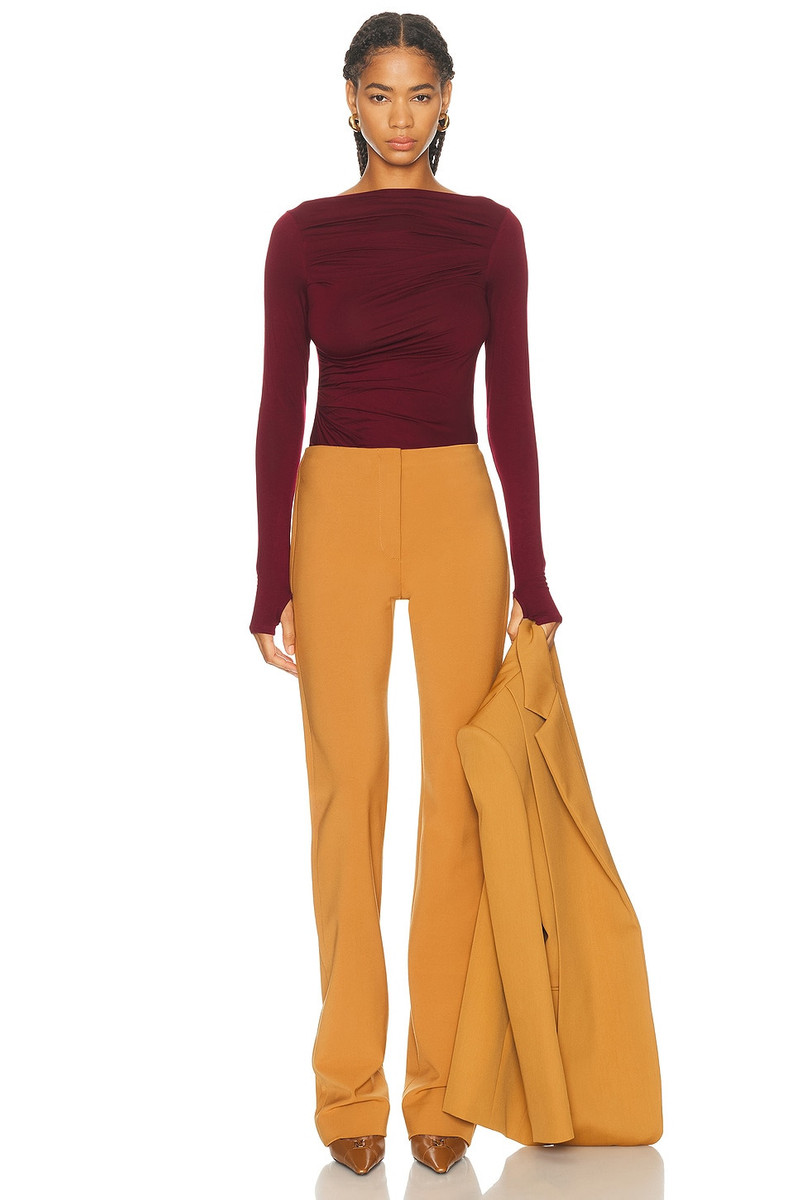 Enza Costa Fluid Jersey Draped Boatneck Top outlook