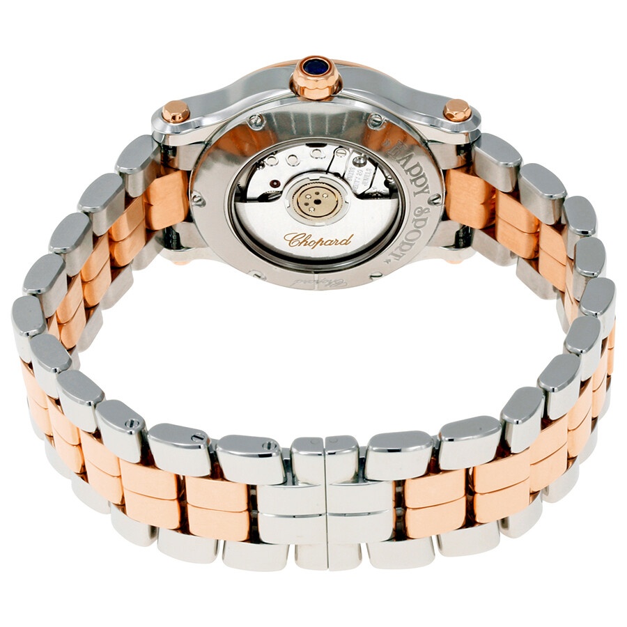 Chopard Happy Sport 18 Carat Rose Gold and Stainless Steel Ladies Watch 278573-6004 - 3