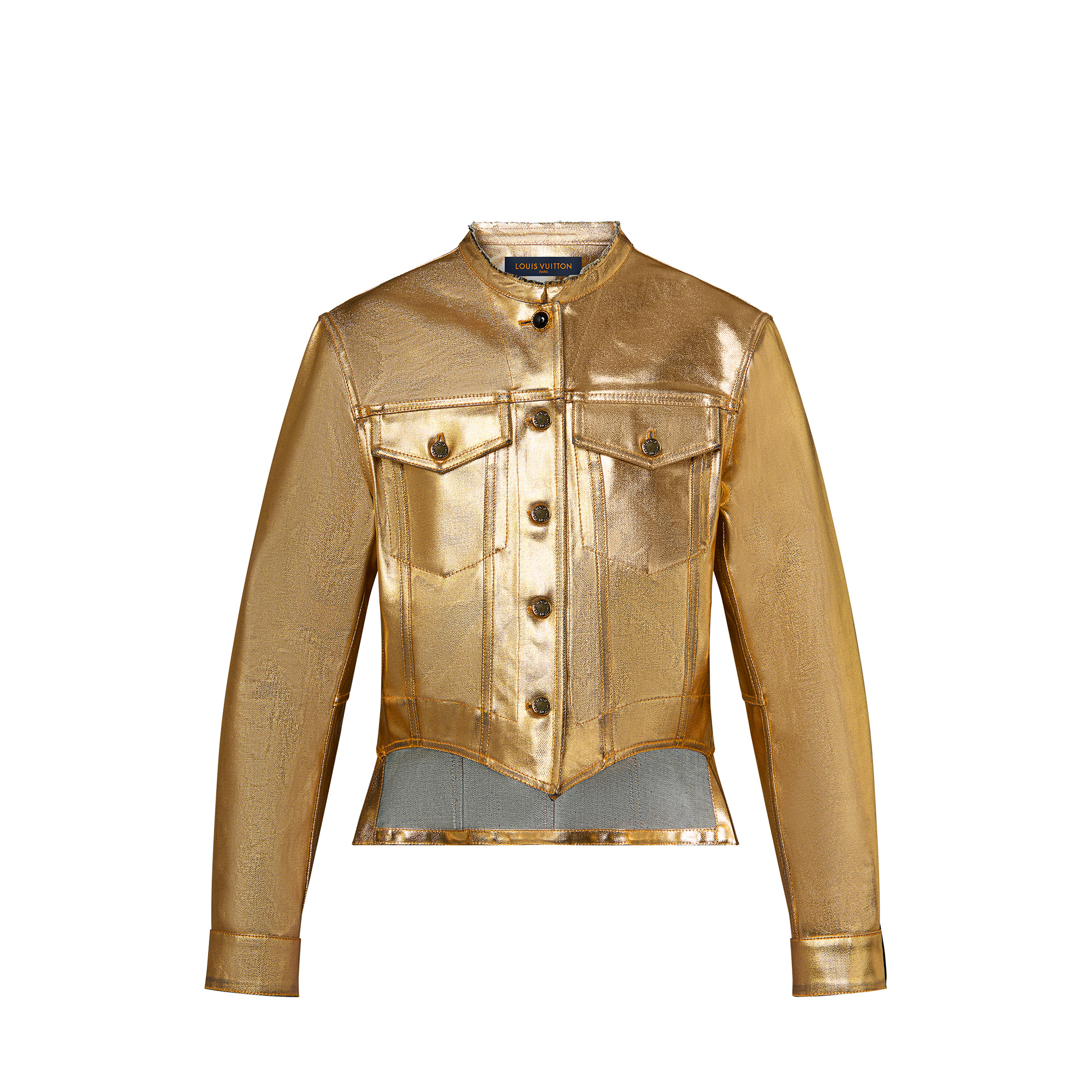 Golden Denim Tailcoat Jacket - 1
