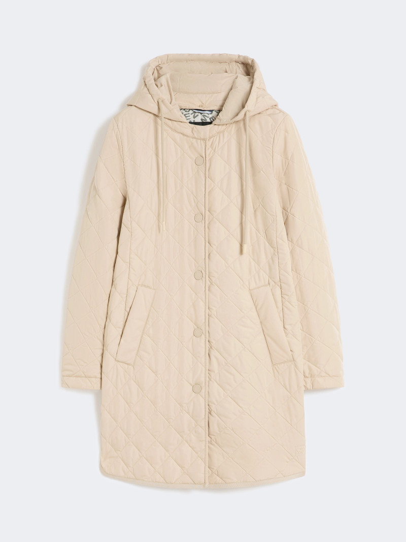 ERIO Water-repellent fabric padded parka - SAND 1
