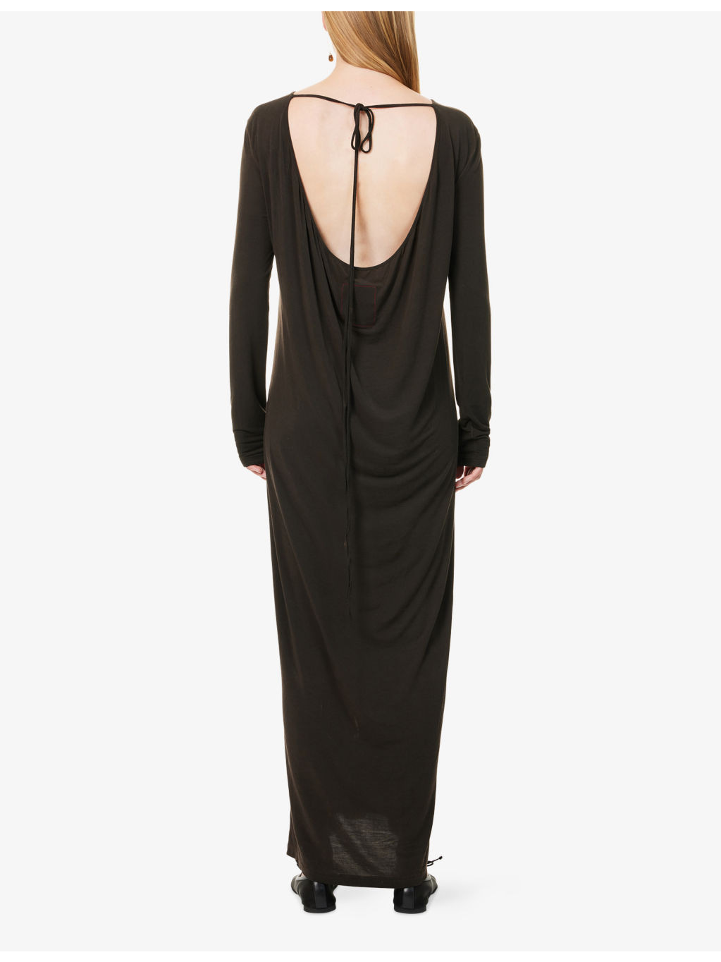 Dea Relaxed-Fit Stretch-Woven Maxi Dress - 4
