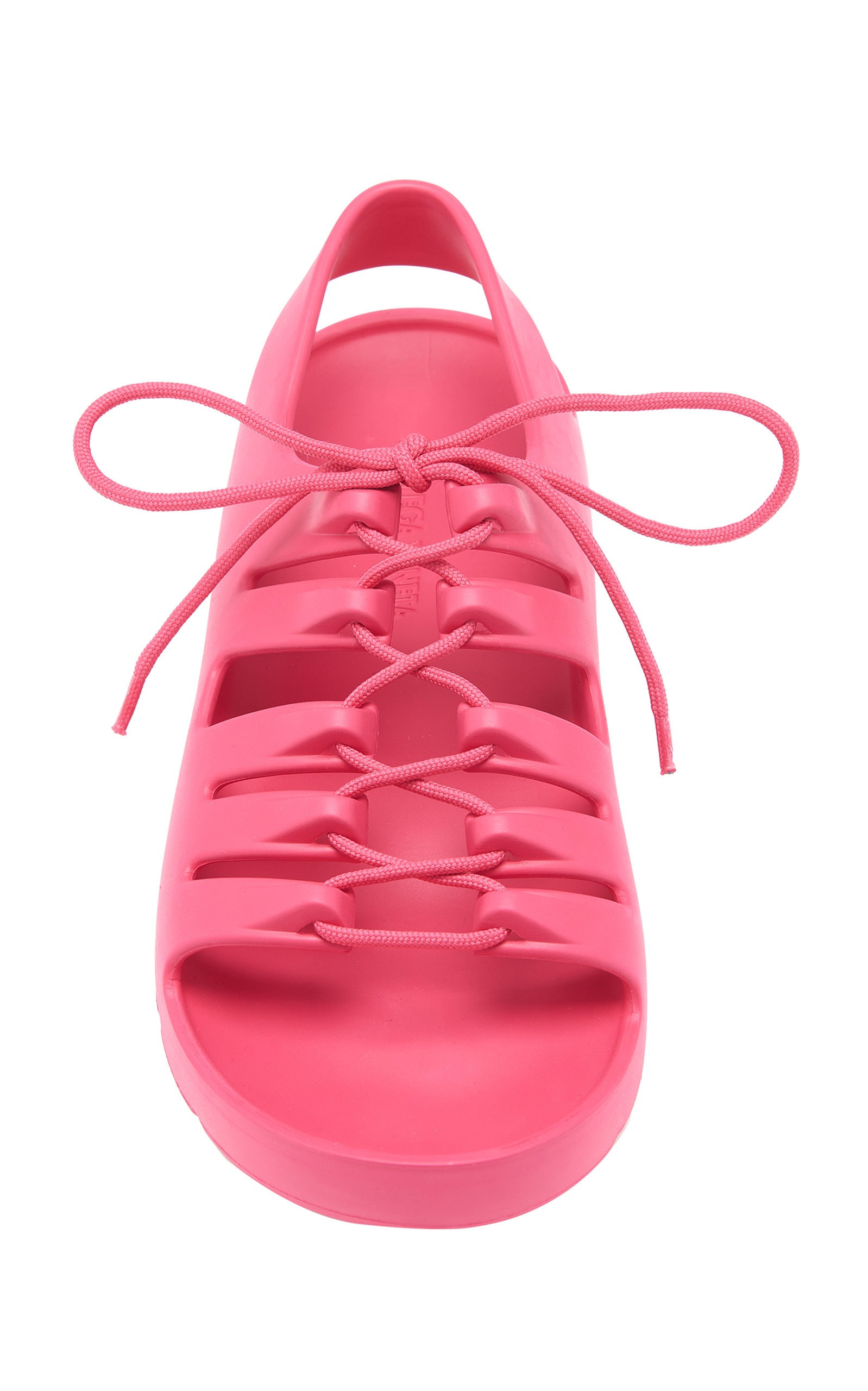 Jelly Lace-Up Rubber Sandals pink - 3