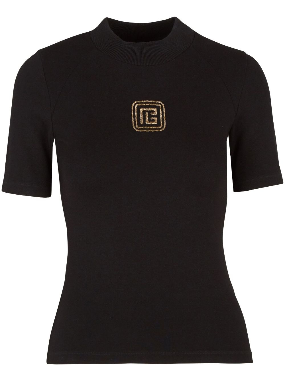 Retro logo-embroidered T-shirt - 1