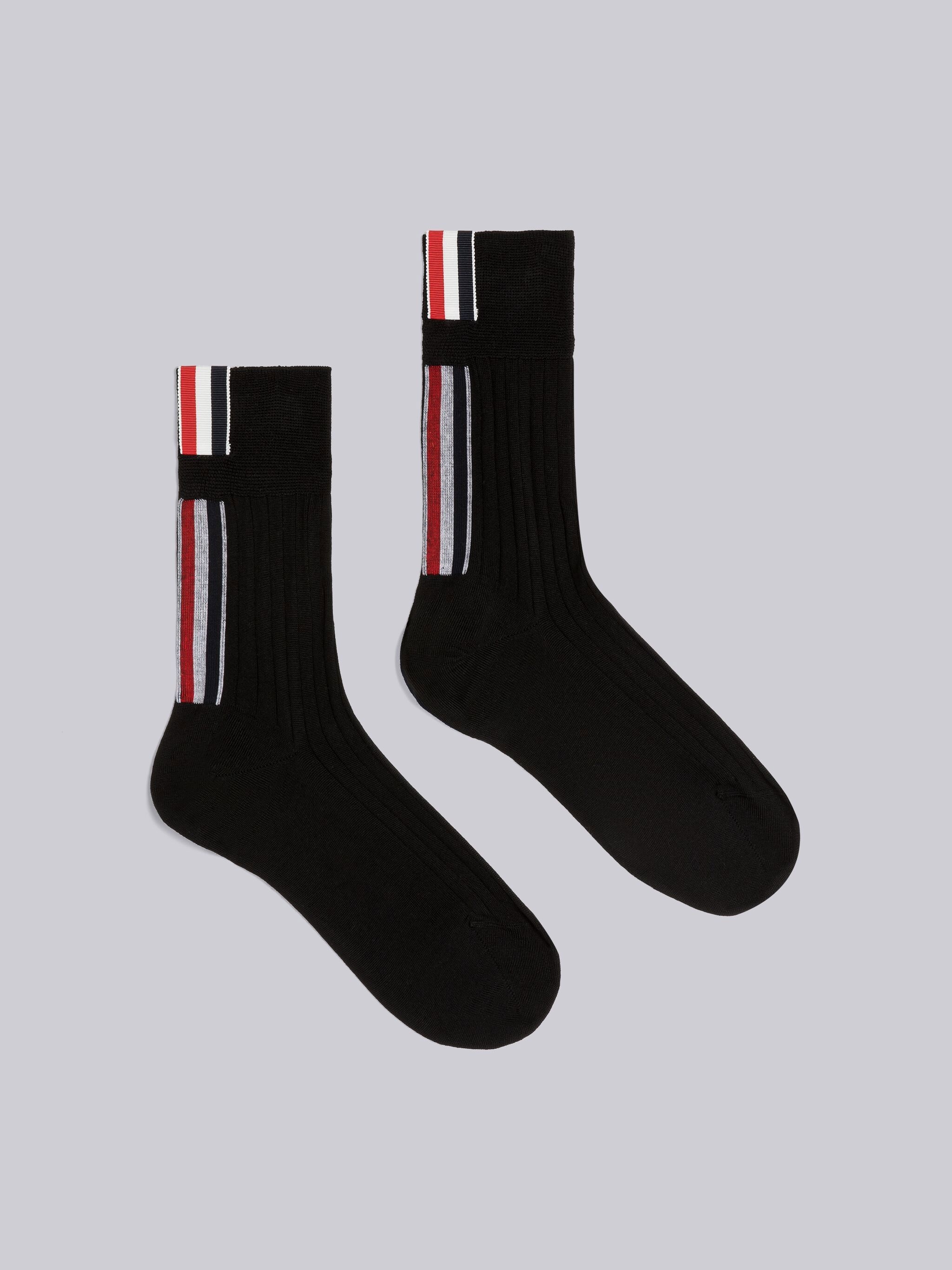 grosgrain-trim ankle socks - 1
