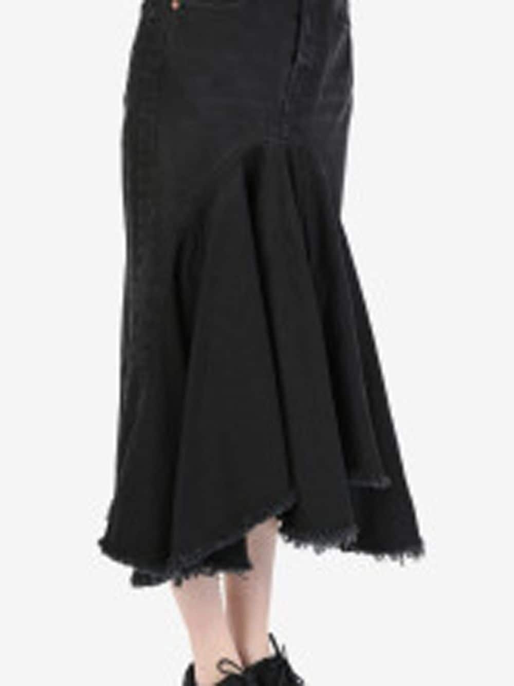 denim midi skirt - 3