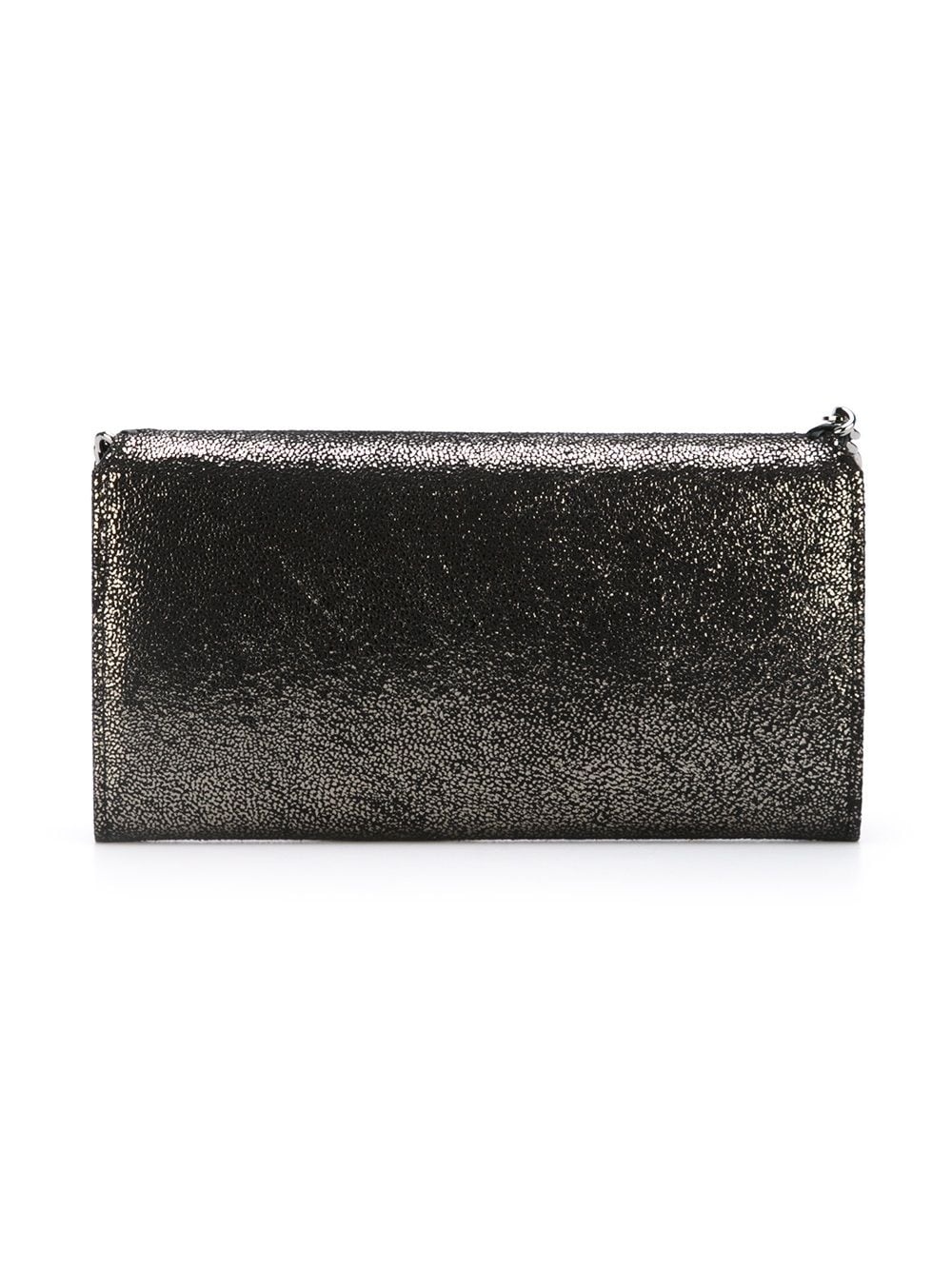 metallic Falabella flap wallet - 2