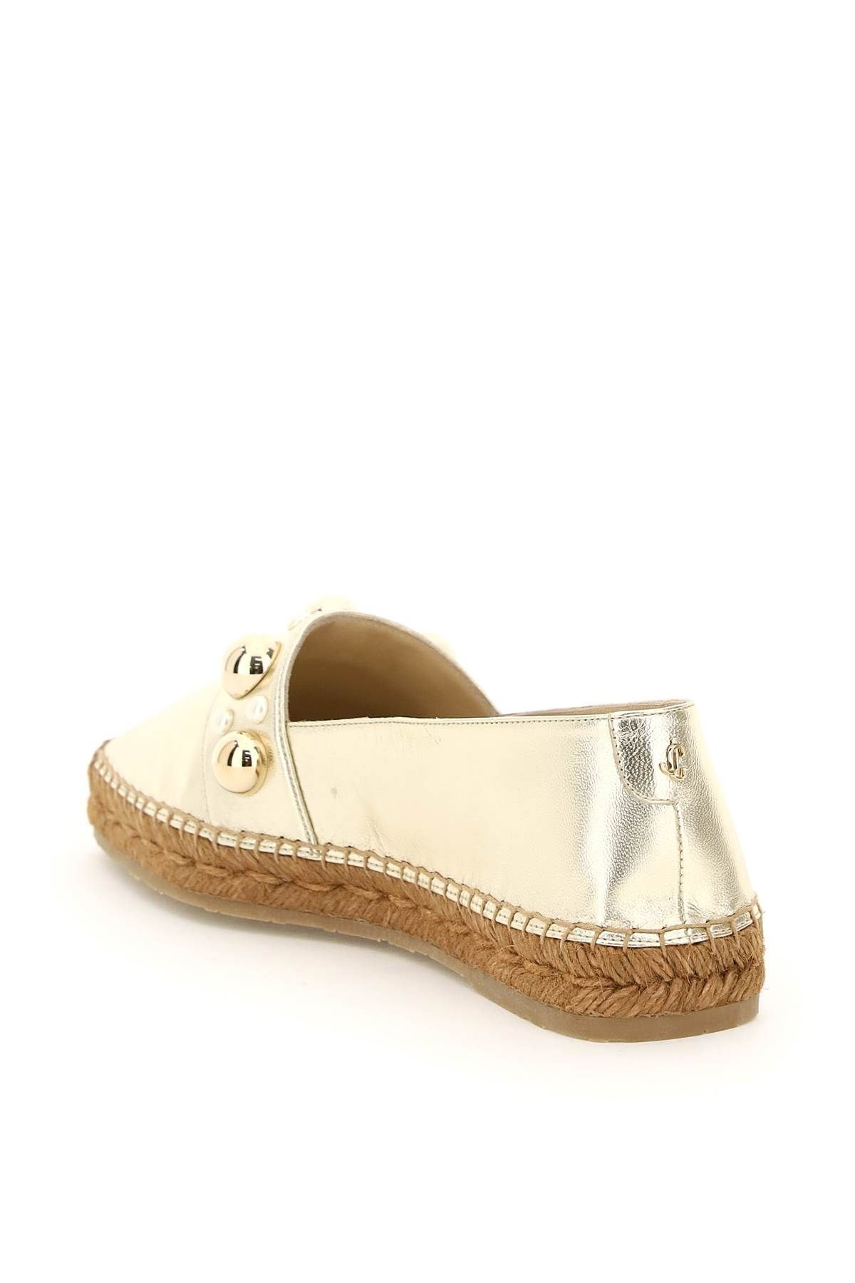 METALLIC LEATHER DRU FLAT ESPADRILLAS - 2