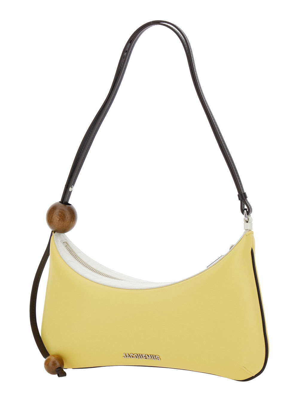 Jacquemus Women 'Le Grand Bisou Perle' Yellow Shoulder Bag With Adjustable Shoulder Strap And Front  - 2