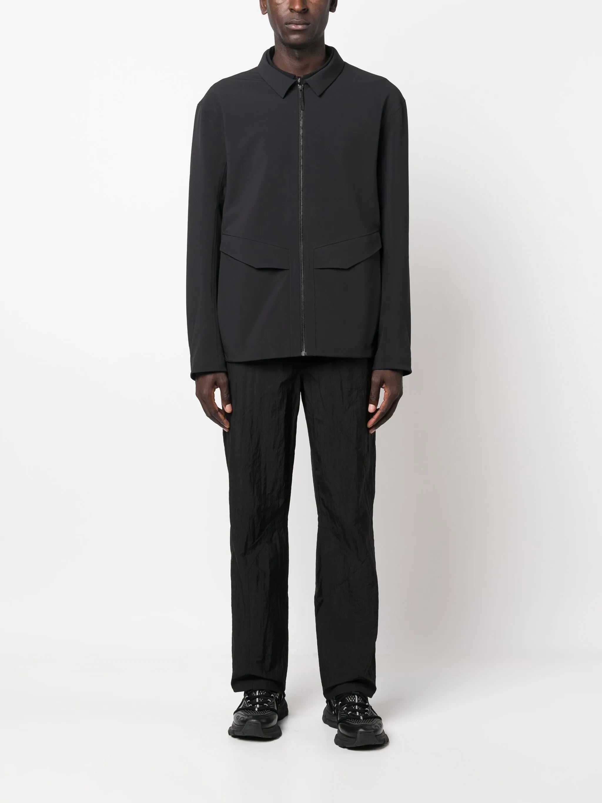 Zip-up Shirt Jacket - 4
