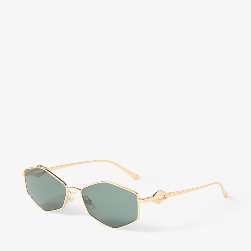 JIMMY CHOO Zoey
Gold Geometric Sunglasses outlook