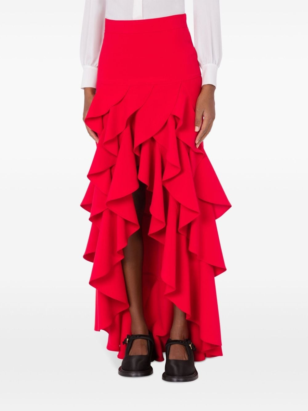 tiered asymmetric skirt - 2