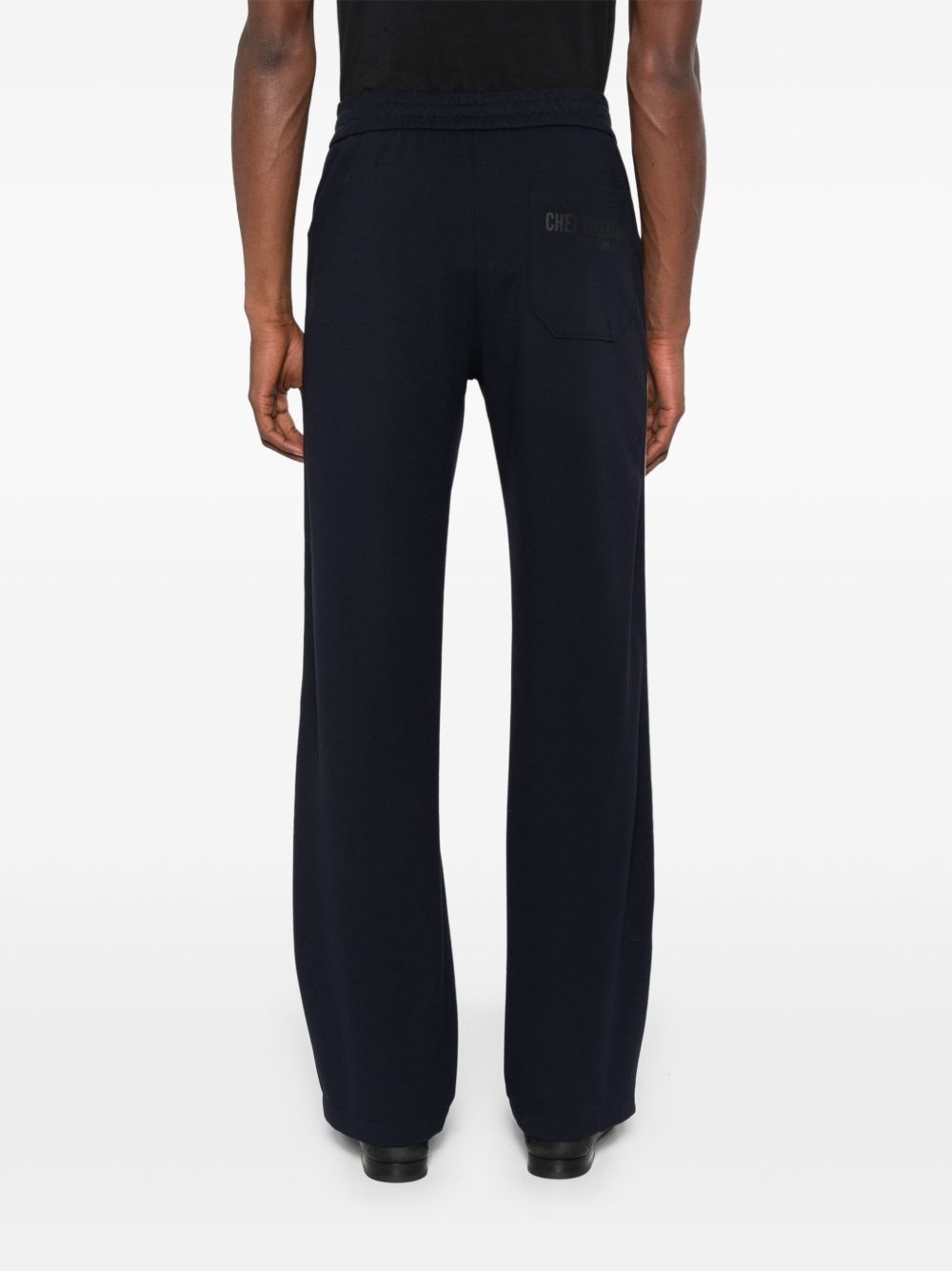 contrasting-trim trousers - 4
