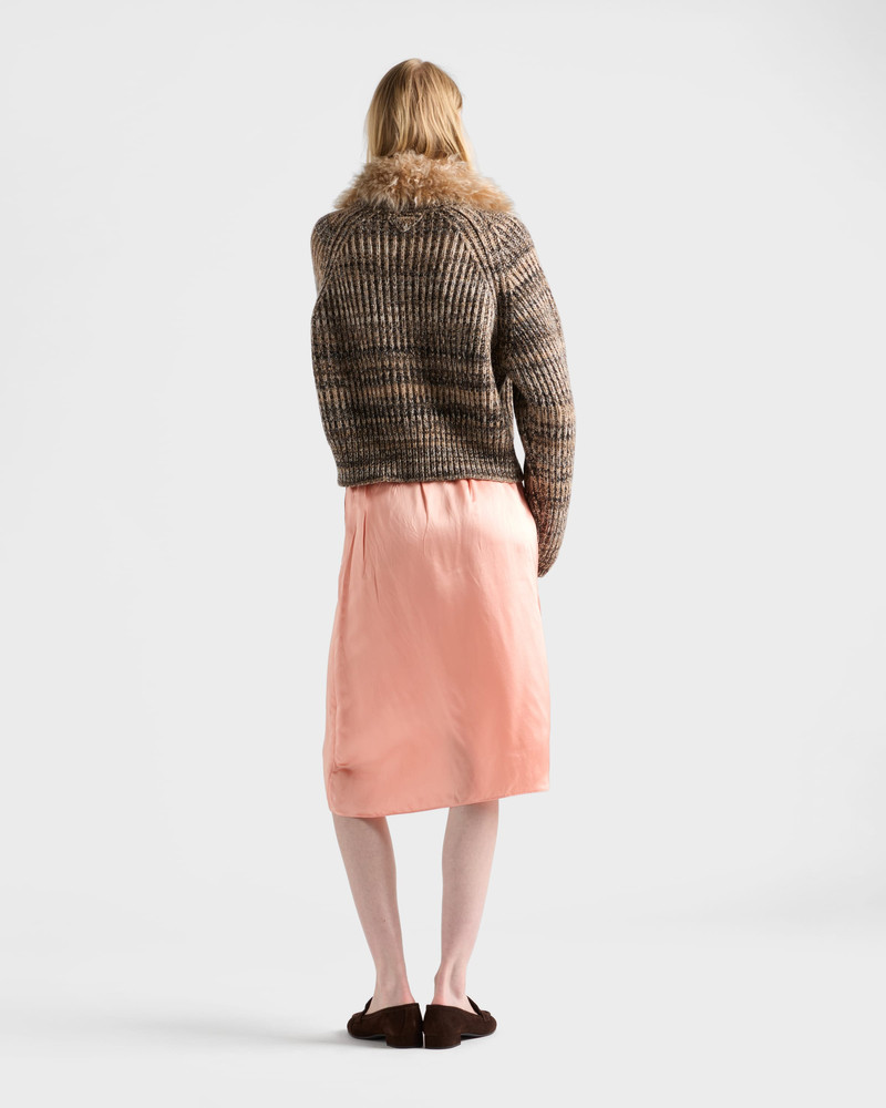 Washed satin skirt 5