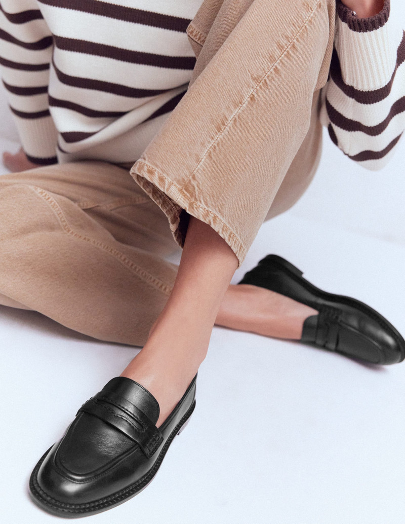 BODEN Nya Penny Loafers-Black outlook