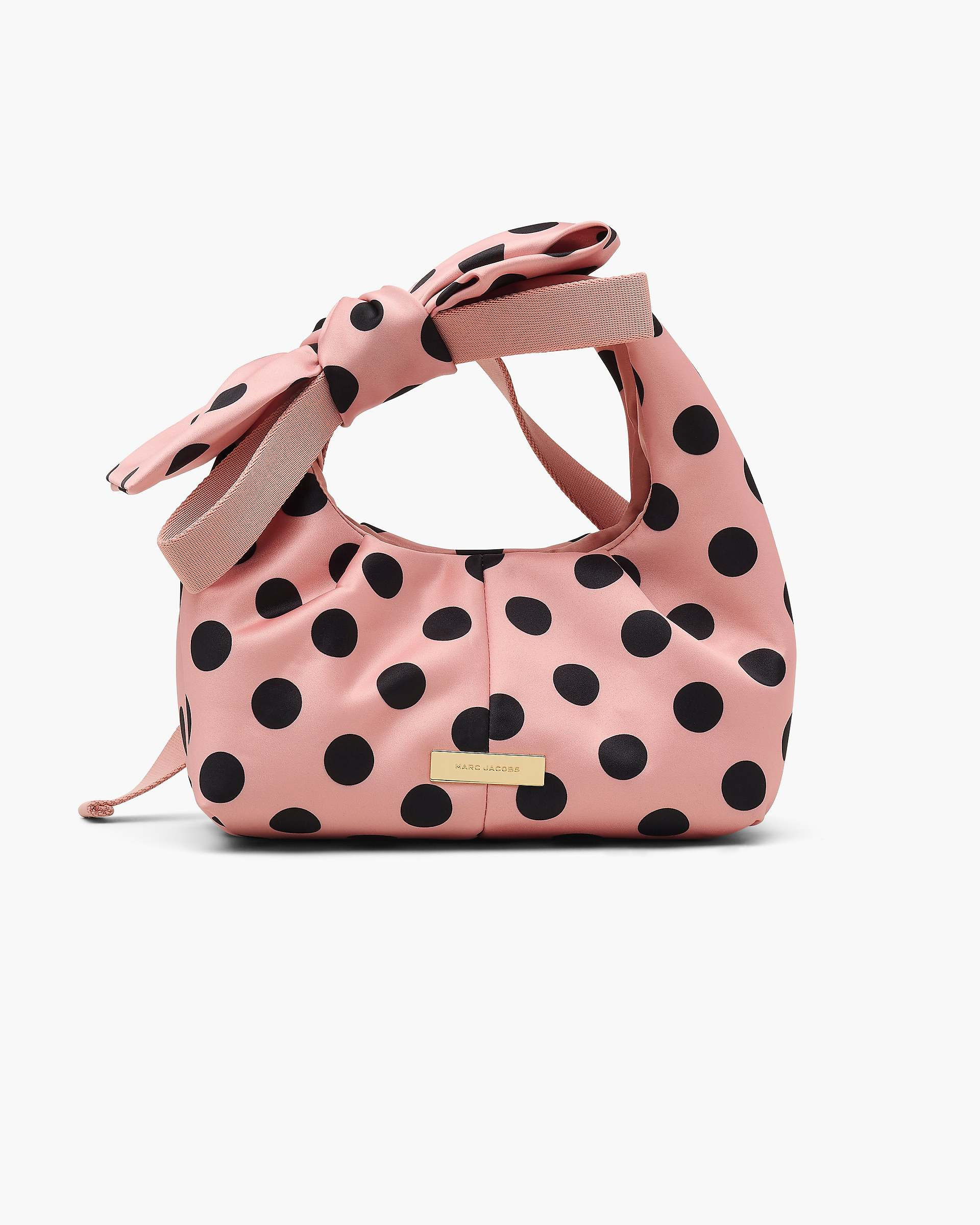 THE SATIN DOTS BOW MINI SACK BAG - 3