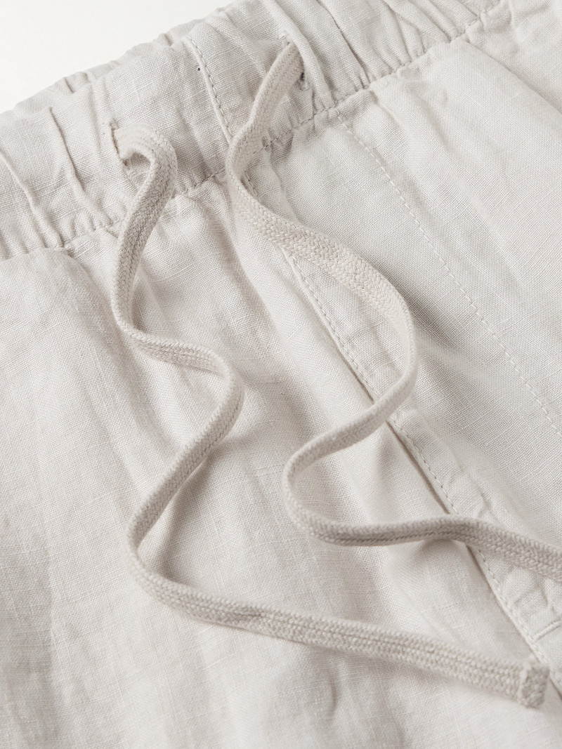 Joggy Straight-Leg Linen Bermuda Shorts 6