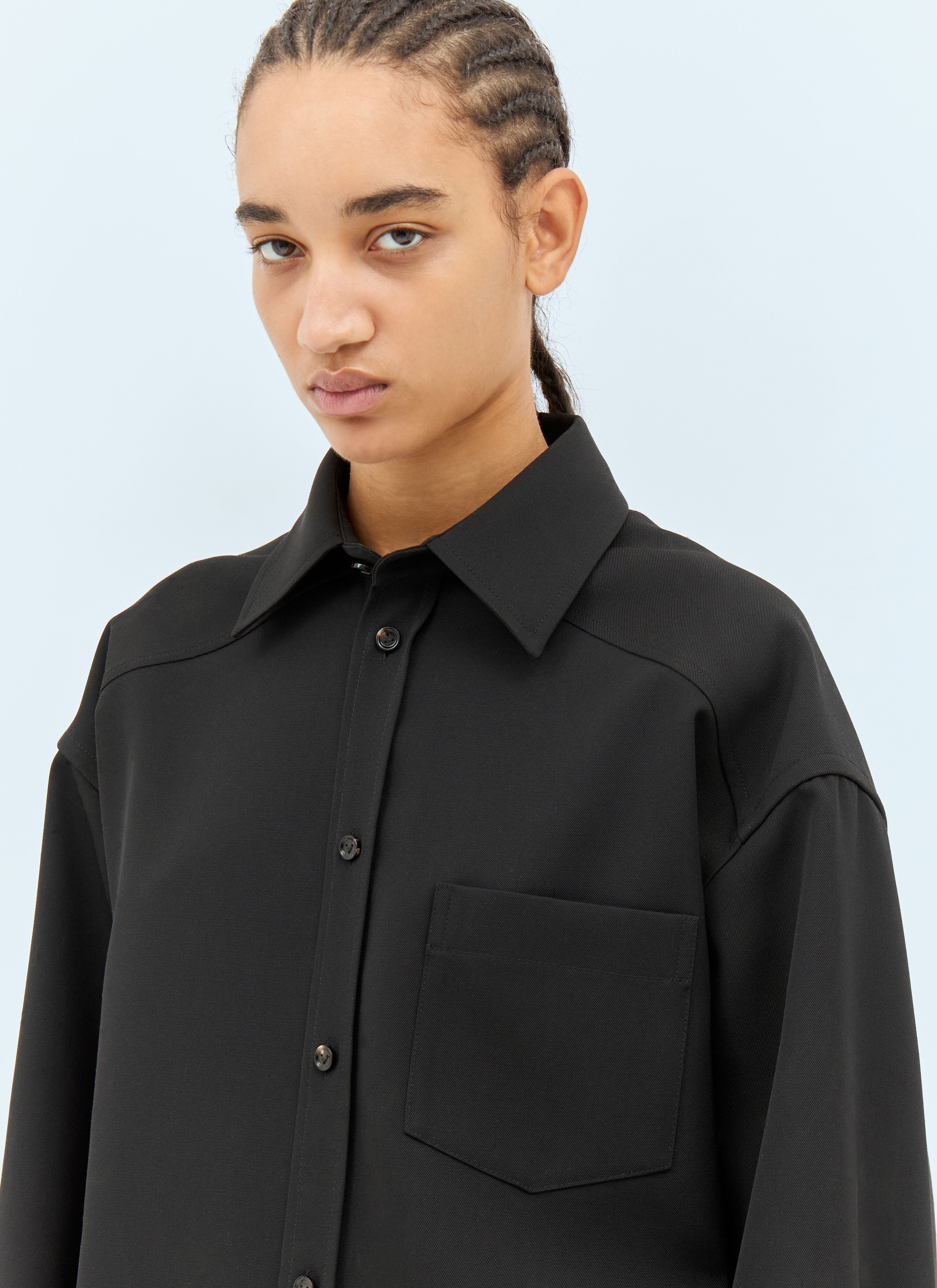 Bottega Veneta Women Wool Twill Shirt - 6