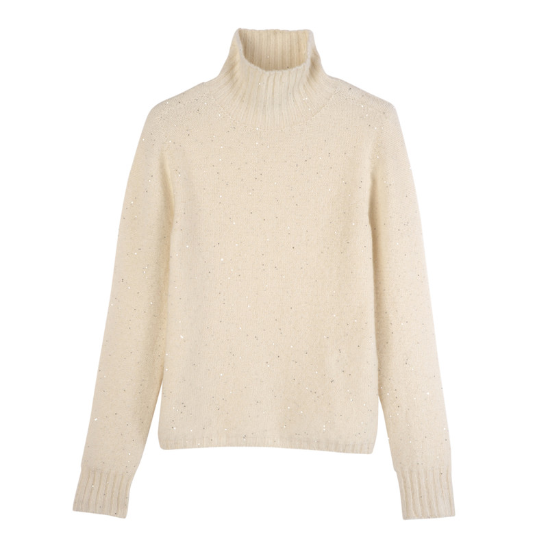 High neck sweater Ivory - OTHER 1