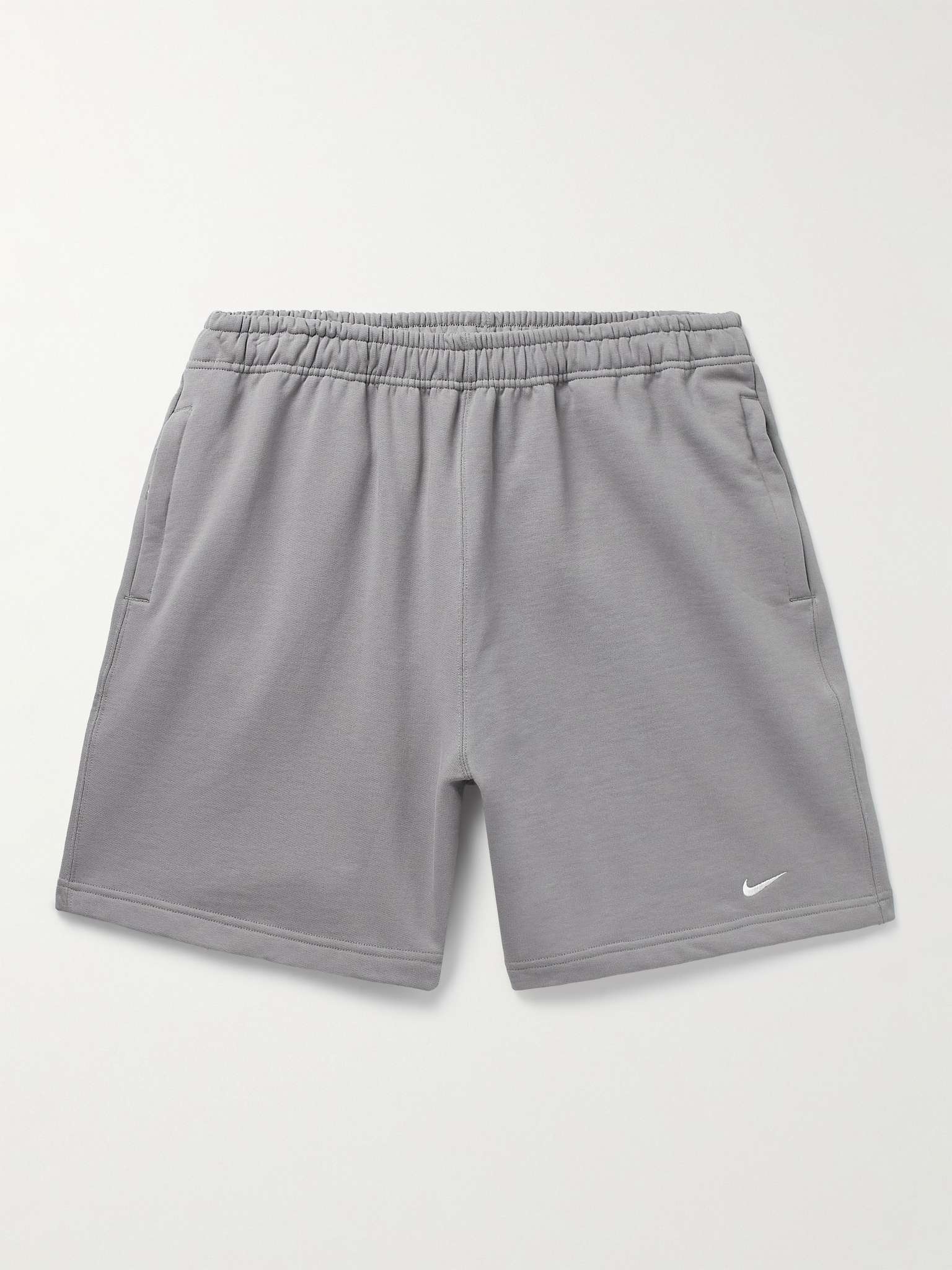 Solo Swoosh Wide-Leg Cotton-Blend Jersey Shorts - 1