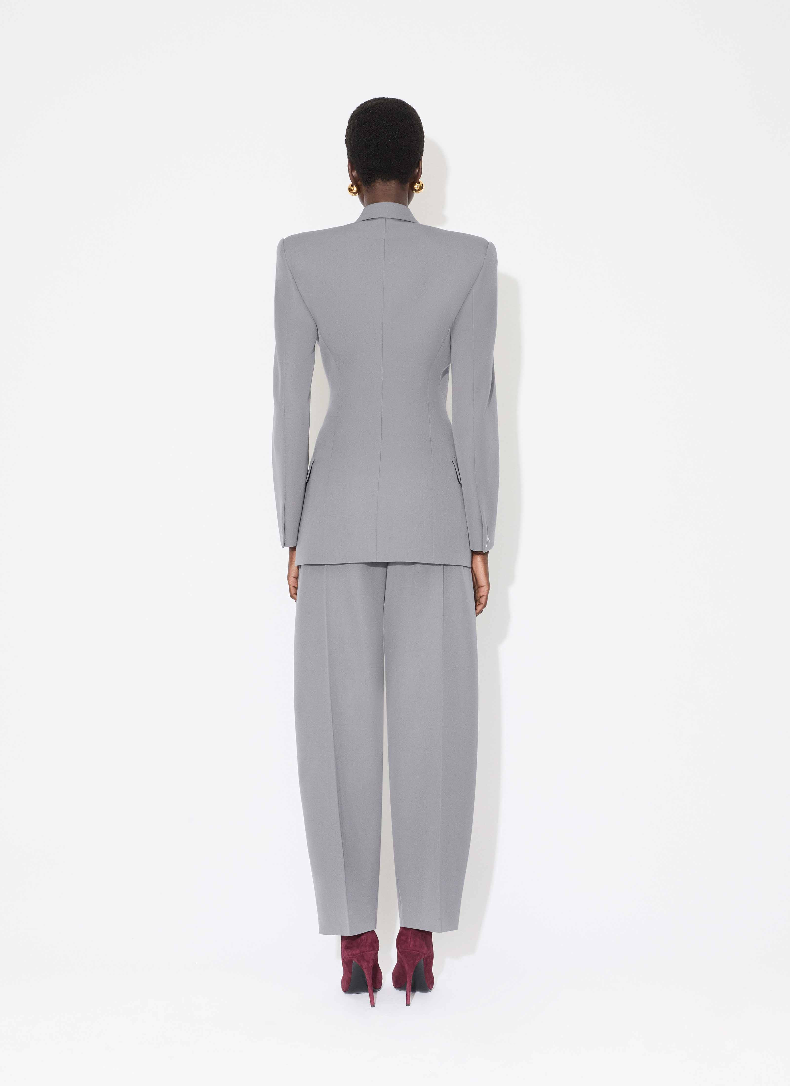 WOOL GABARDINE TROUSERS - 3