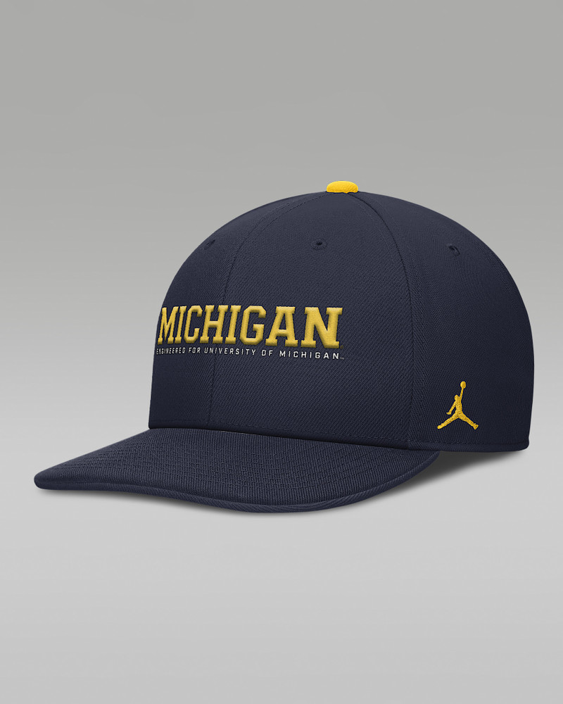 Michigan On-Field Club Men's Jordan Brand Dri-FIT College Adjustable Hat 1