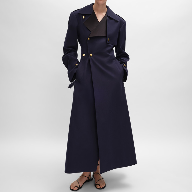 CELINE tux trench coat IN COTTON AND WOOL GABARDINE outlook