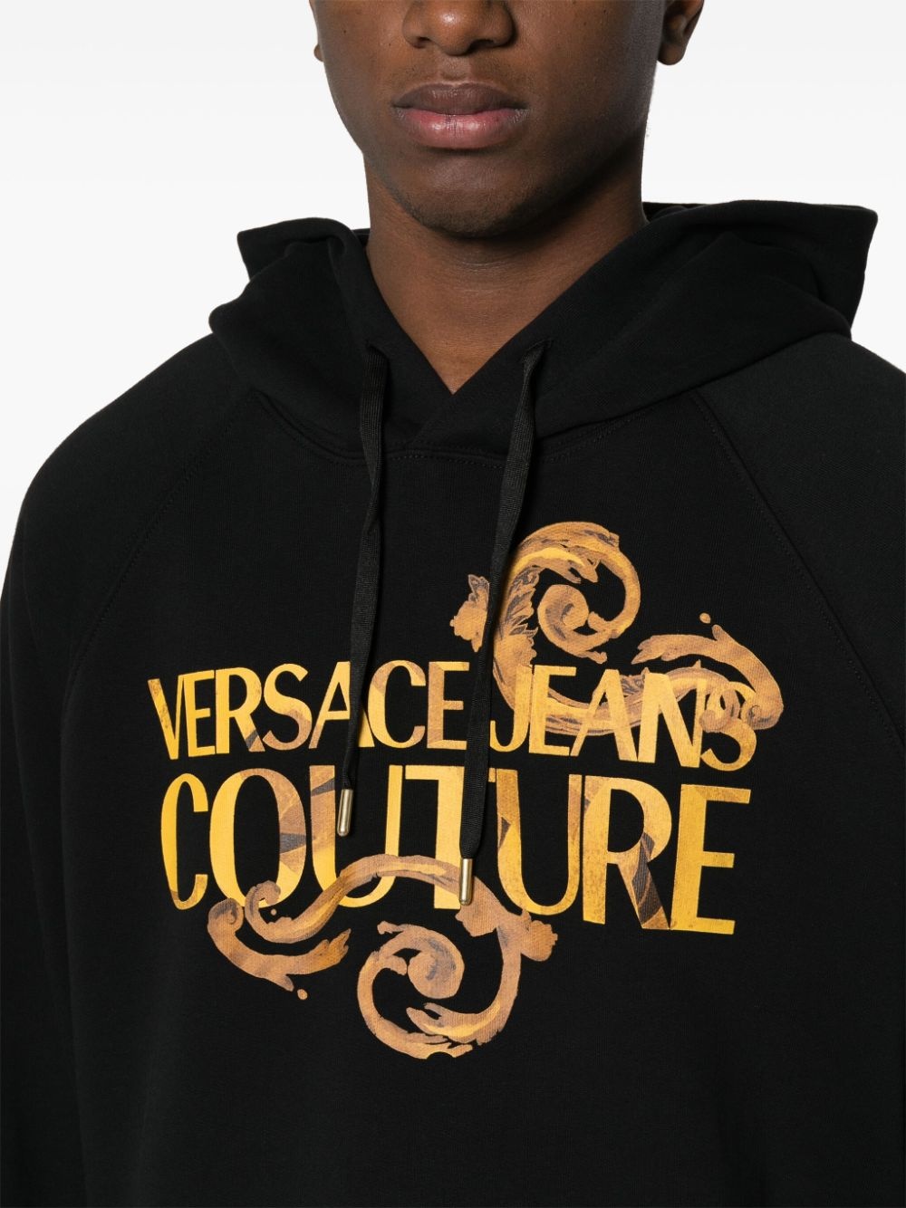Watercolour Couture-logo hoodie - 5