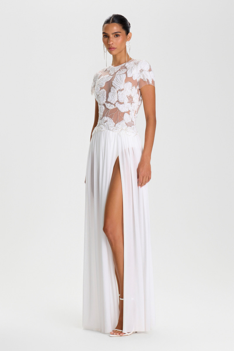 NADINE MERABI Sloane White Dress outlook