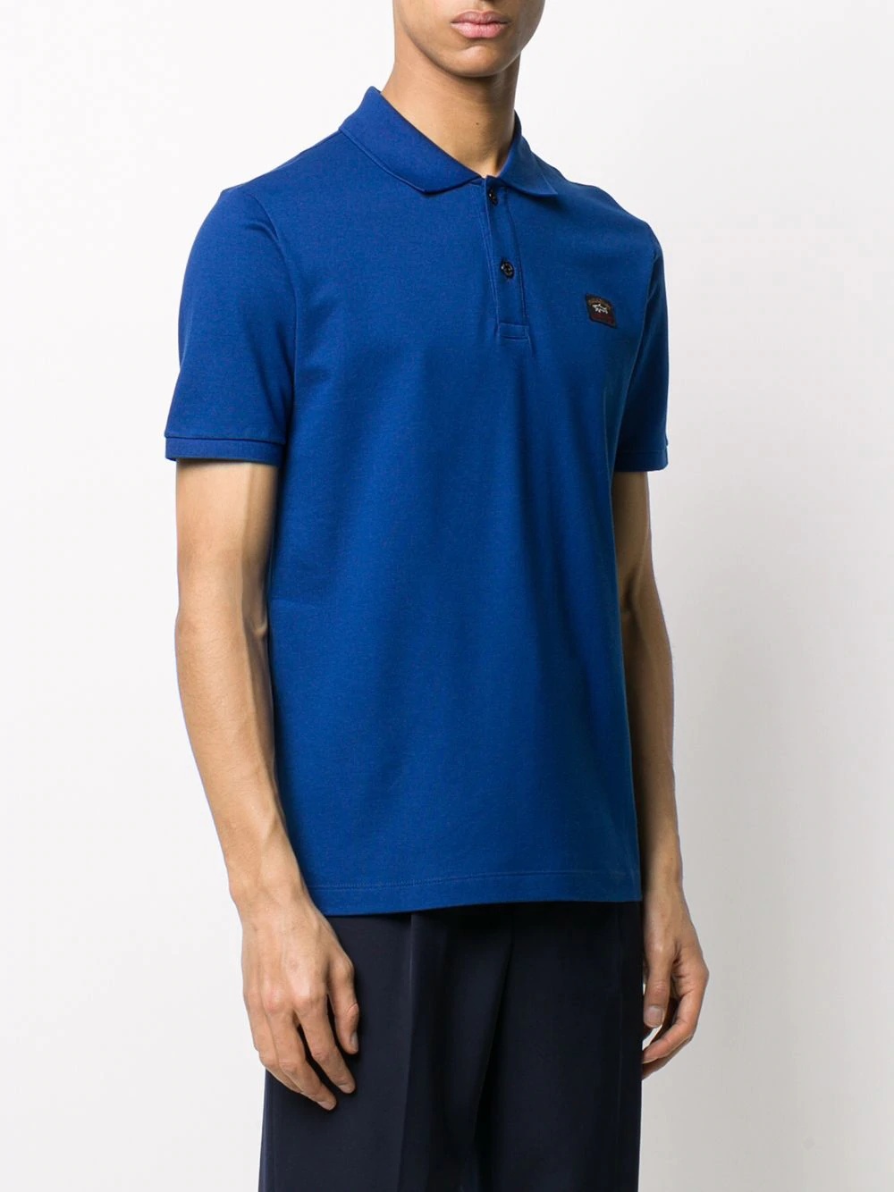 logo patch polo shirt - 3