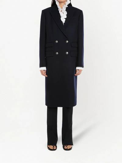 Alexander McQueen knitted double-breasted coat outlook
