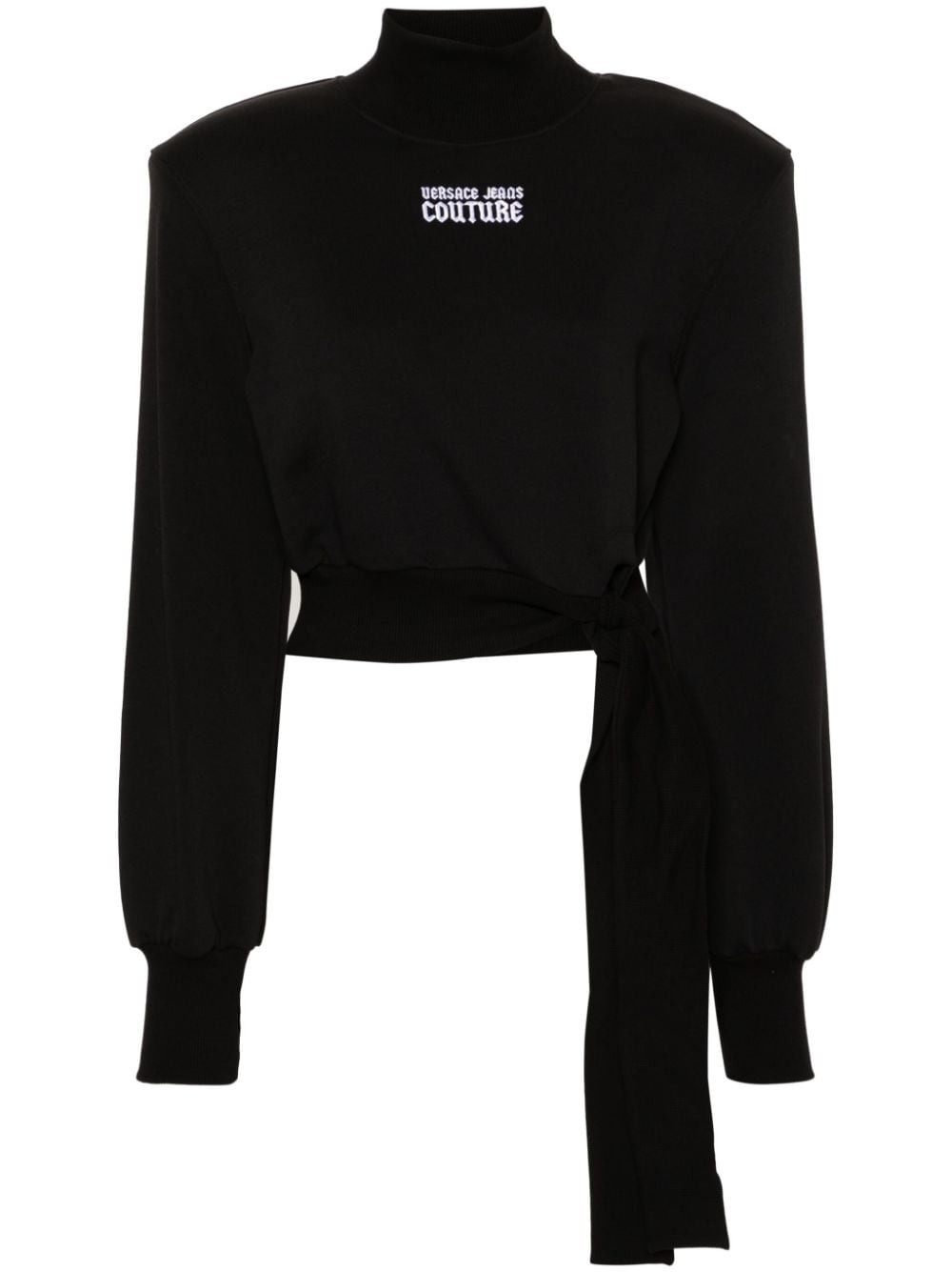 embroidered-logo cotton sweatshirt - 1