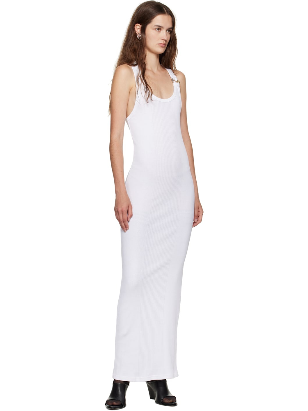 White 'The Piercing' Maxi Dress - 4